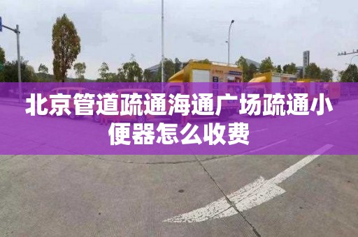 北京管道疏通海通广场疏通小便器怎么收费