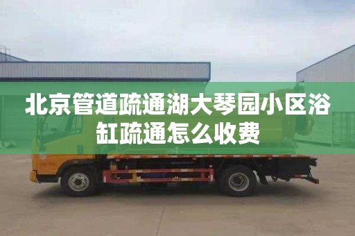 北京管道疏通湖大琴园小区浴缸疏通怎么收费