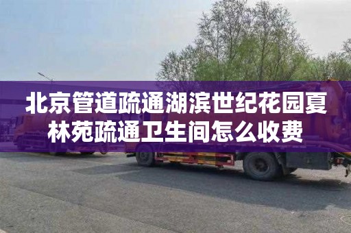 北京管道疏通湖滨世纪花园夏林苑疏通卫生间怎么收费