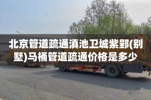 北京管道疏通滇池卫城紫郢(别墅)马桶管道疏通价格是多少