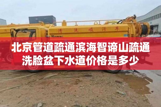北京管道疏通滨海智谛山疏通洗脸盆下水道价格是多少