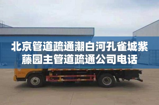 北京管道疏通潮白河孔雀城紫藤园主管道疏通公司电话