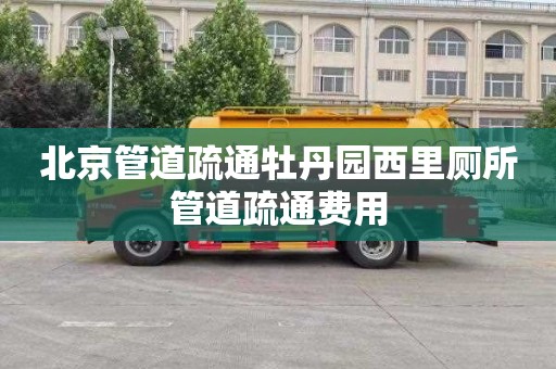 北京管道疏通牡丹园西里厕所管道疏通费用