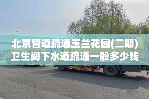 北京管道疏通玉兰花园(二期)卫生间下水道疏通一般多少钱