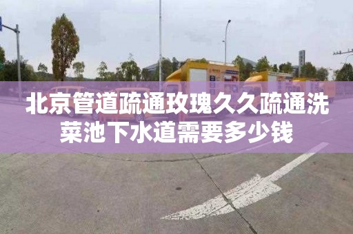 北京管道疏通玫瑰久久疏通洗菜池下水道需要多少钱