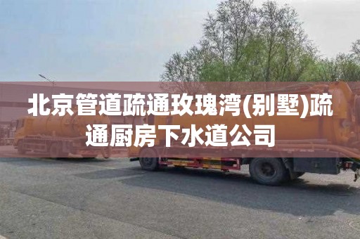 北京管道疏通玫瑰湾(别墅)疏通厨房下水道公司