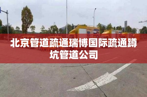 北京管道疏通瑞博国际疏通蹲坑管道公司