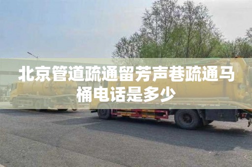 北京管道疏通留芳声巷疏通马桶电话是多少