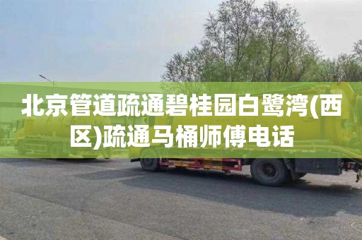 北京管道疏通碧桂园白鹭湾(西区)疏通马桶师傅电话