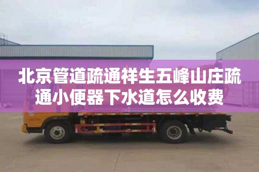 北京管道疏通祥生五峰山庄疏通小便器下水道怎么收费