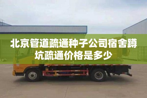 北京管道疏通种子公司宿舍蹲坑疏通价格是多少