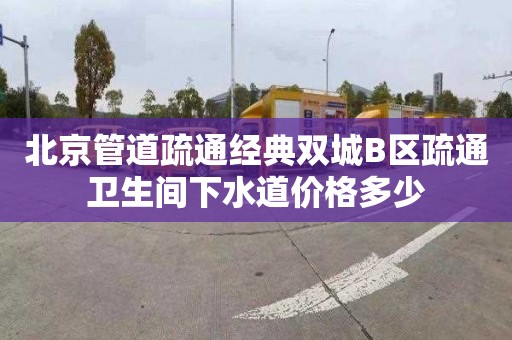 北京管道疏通经典双城B区疏通卫生间下水道价格多少
