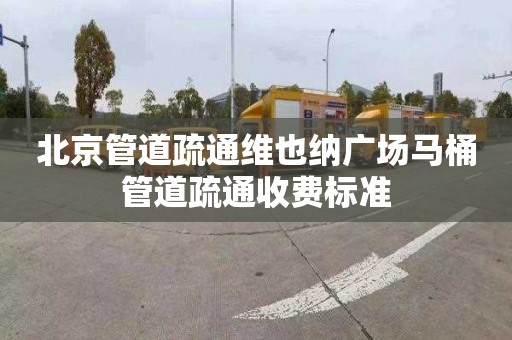 北京管道疏通维也纳广场马桶管道疏通收费标准