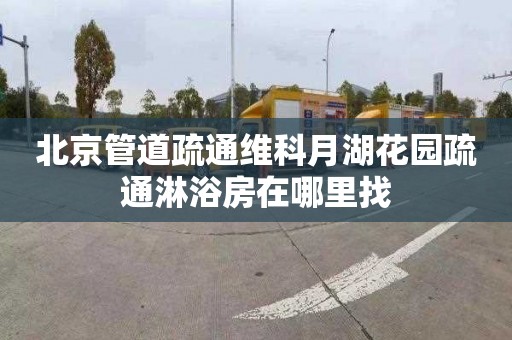 北京管道疏通维科月湖花园疏通淋浴房在哪里找