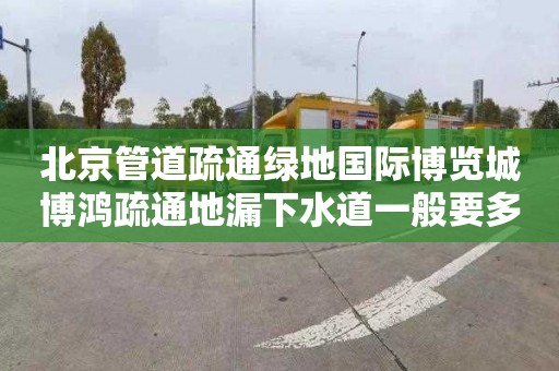 北京管道疏通绿地国际博览城博鸿疏通地漏下水道一般要多少钱
