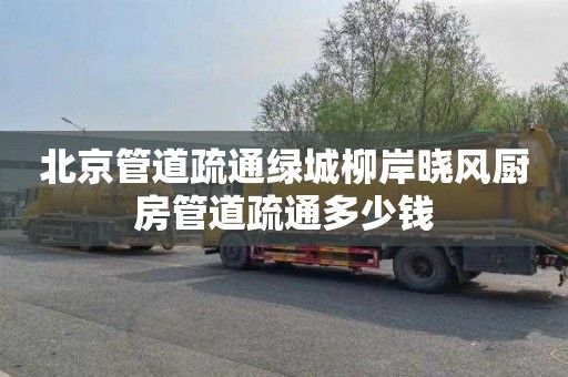 北京管道疏通绿城柳岸晓风厨房管道疏通多少钱