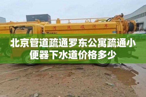 北京管道疏通罗东公寓疏通小便器下水道价格多少