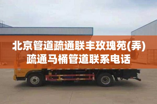 北京管道疏通联丰玫瑰苑(弄)疏通马桶管道联系电话