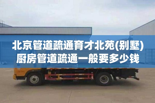 北京管道疏通育才北苑(别墅)厨房管道疏通一般要多少钱