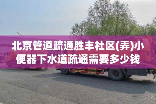 北京管道疏通胜丰社区(弄)小便器下水道疏通需要多少钱