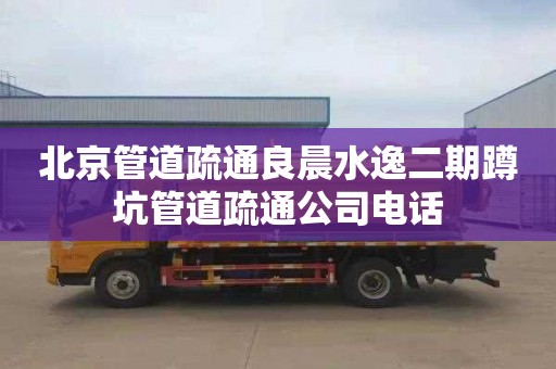 北京管道疏通良晨水逸二期蹲坑管道疏通公司电话