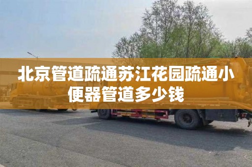 北京管道疏通苏江花园疏通小便器管道多少钱
