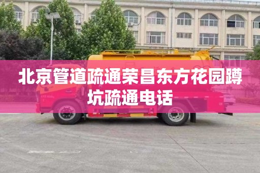 北京管道疏通荣昌东方花园蹲坑疏通电话