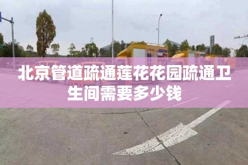 北京管道疏通莲花花园疏通卫生间需要多少钱