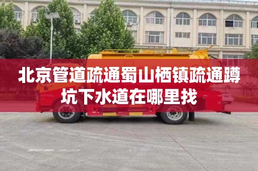 北京管道疏通蜀山栖镇疏通蹲坑下水道在哪里找
