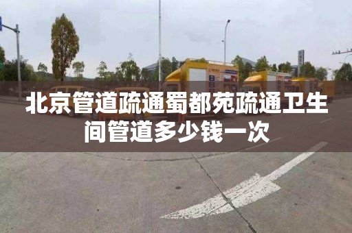 北京管道疏通蜀都苑疏通卫生间管道多少钱一次