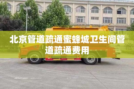 北京管道疏通蜜蜂城卫生间管道疏通费用