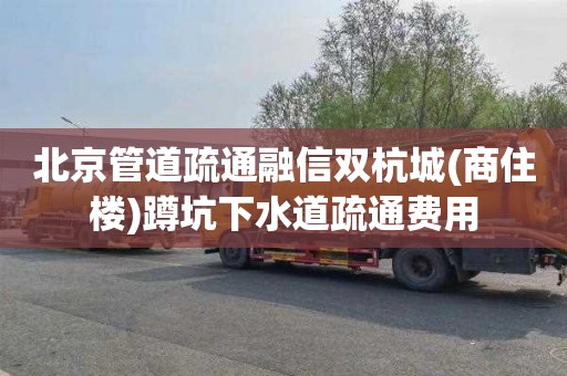 北京管道疏通融信双杭城(商住楼)蹲坑下水道疏通费用