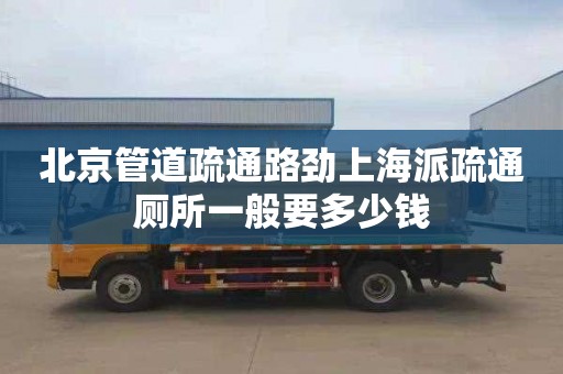 北京管道疏通路劲上海派疏通厕所一般要多少钱