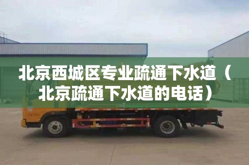 北京西城区专业疏通下水道（北京疏通下水道的电话）