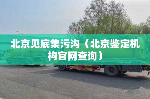 北京见底集污沟（北京鉴定机构官网查询）