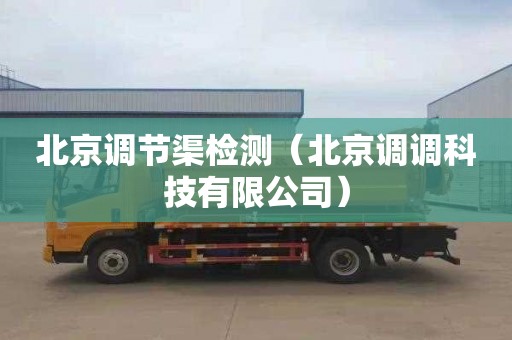 北京调节渠检测（北京调调科技有限公司）