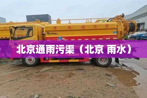 北京通雨污渠（北京 雨水）
