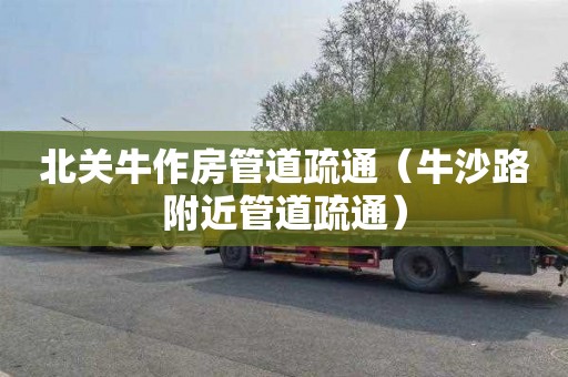 北关牛作房管道疏通（牛沙路附近管道疏通）