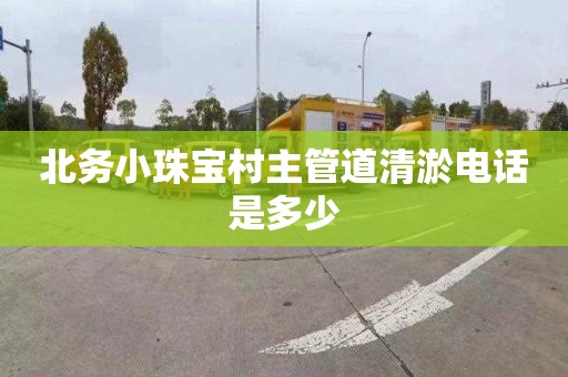 北务小珠宝村主管道清淤电话是多少