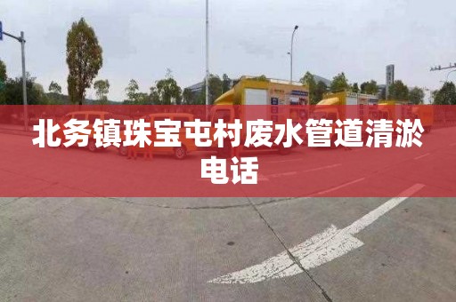 北务镇珠宝屯村废水管道清淤电话