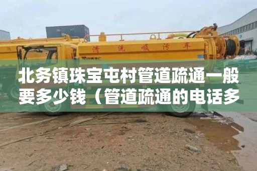 北务镇珠宝屯村管道疏通一般要多少钱（管道疏通的电话多少）