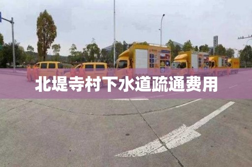 北堤寺村下水道疏通费用