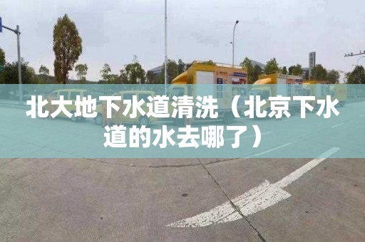 北大地下水道清洗（北京下水道的水去哪了）