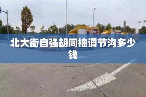 北大街自强胡同抽调节沟多少钱
