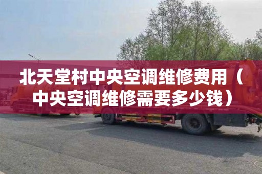 北天堂村中央空调维修费用（中央空调维修需要多少钱）
