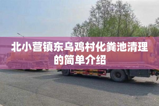 北小营镇东乌鸡村化粪池清理的简单介绍