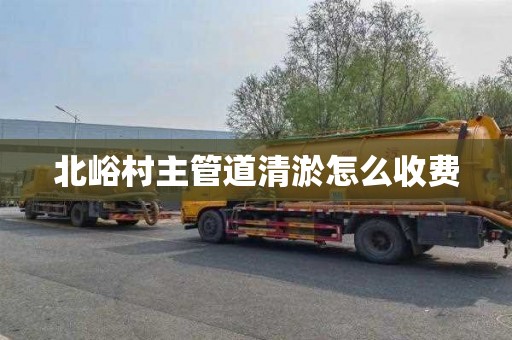 北峪村主管道清淤怎么收费