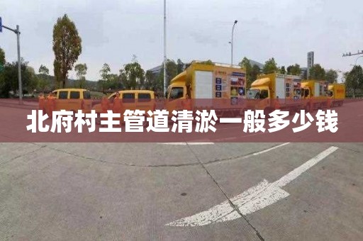 北府村主管道清淤一般多少钱