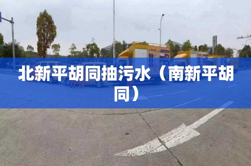 北新平胡同抽污水（南新平胡同）
