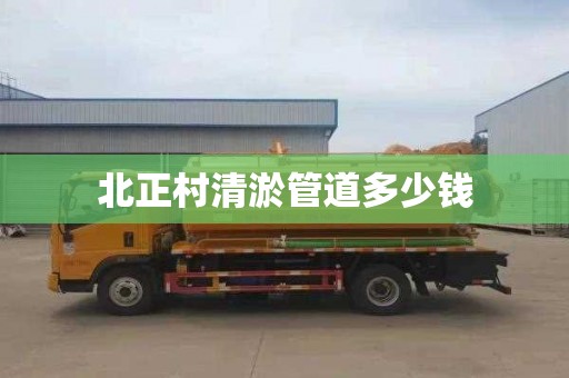 北正村清淤管道多少钱